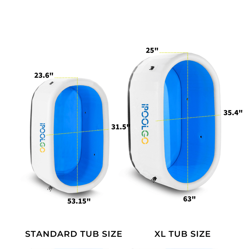 IPOOLGO ICE BATH HOT SALE â€” 8cm, Air Pump, Insulation Cover, Repair Kit, Backpack